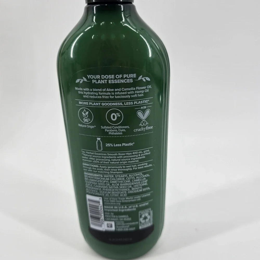 Herbal Essences Conditioner Hemp Oil Frizz Control Green 13.5oz New